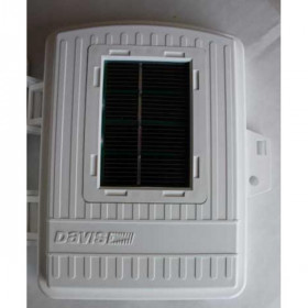 Replacement door with solar panel