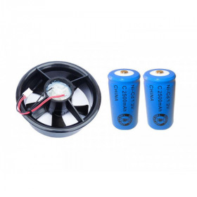 Active ventilation shelter fan with batteries