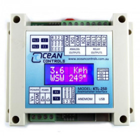 Interfaz Modbus con alarma para anemómetro