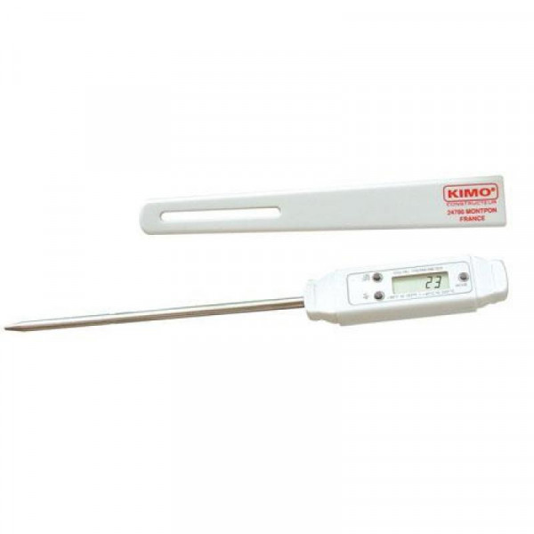 Hand-held electronic thermometer to be pricked