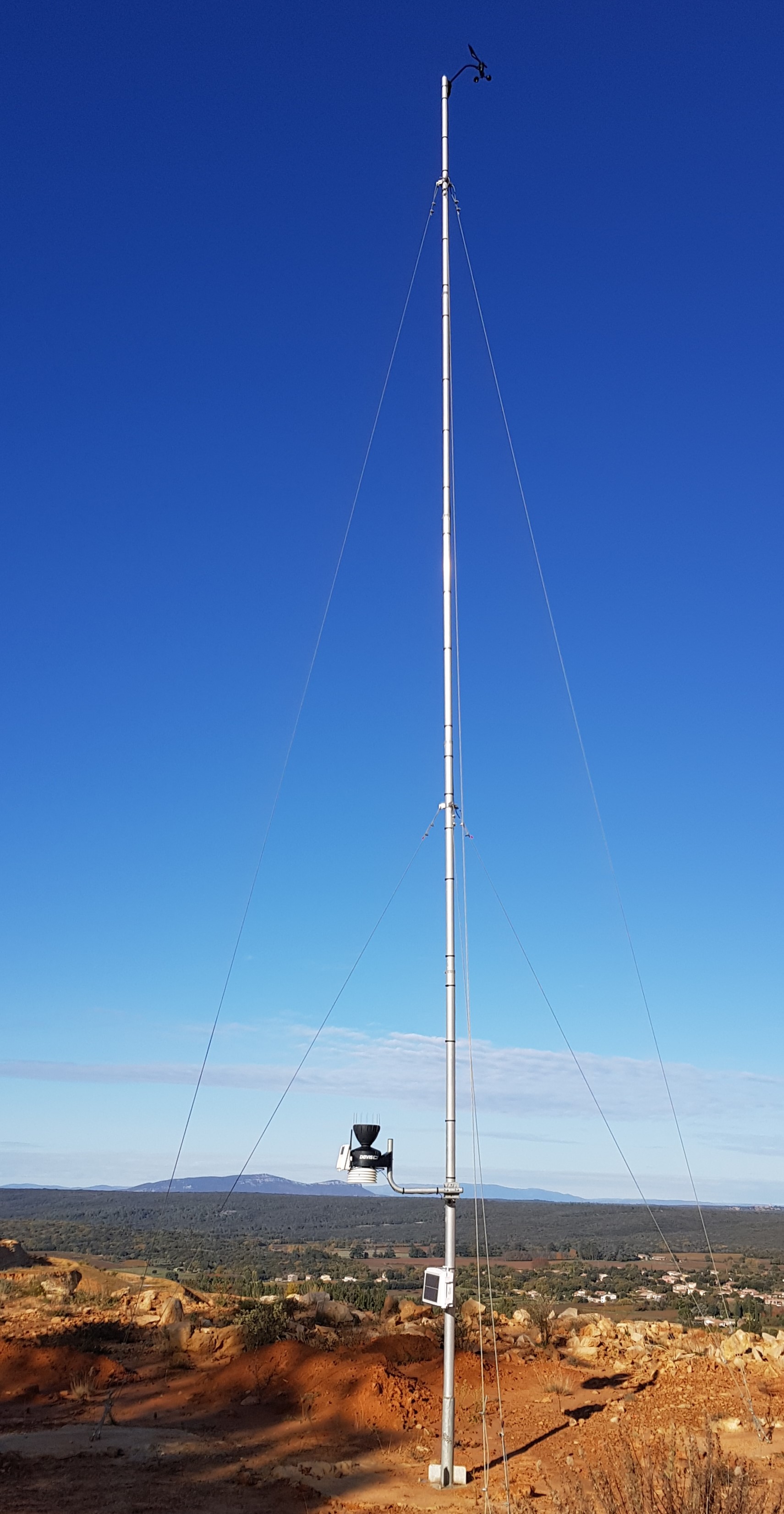 Installation station météo 10 mètres